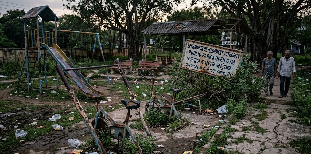 Berhampur&rsquo;s Parks, Open Gyms Turn Into Eyesores as Facilities Crumble